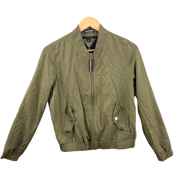 Tommy Hilfiger Other - Tommy Hilfiger Men’s XS Olive Green Bomber Jacket Zip Front Lightweight
